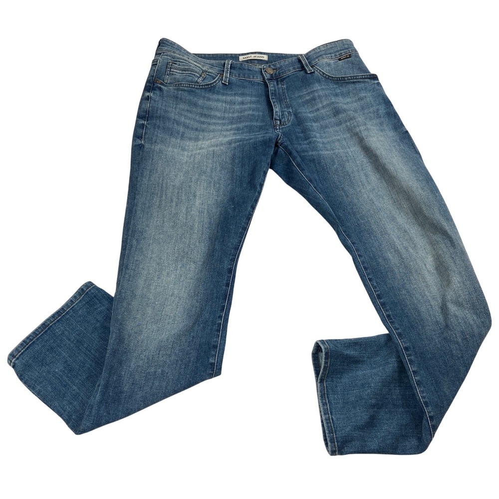 Mavi Jeans Jake Slim‎ Leg Mens 36x32 Blue Denim Stretch Classic Fit Mid Wash